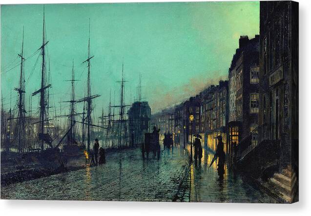 Shipping on the Clyde - Canvas Print