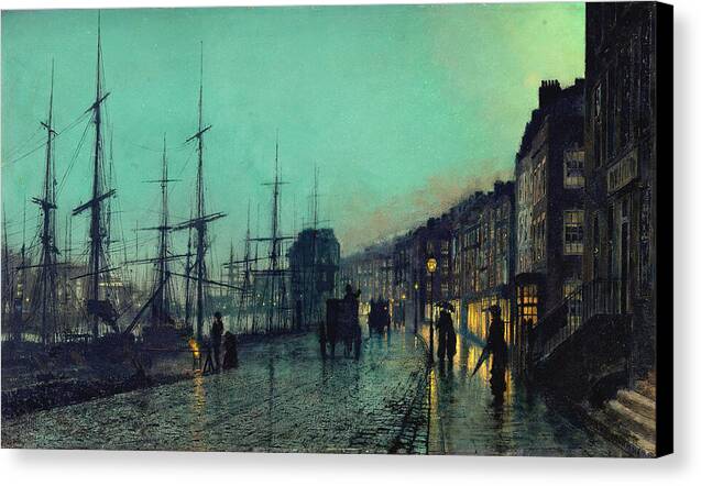 Shipping on the Clyde - Canvas Print