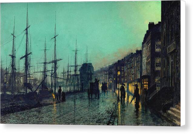 Shipping on the Clyde - Canvas Print