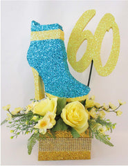 Shoe Boot Floral Table Centerpiece - Designs by Ginny