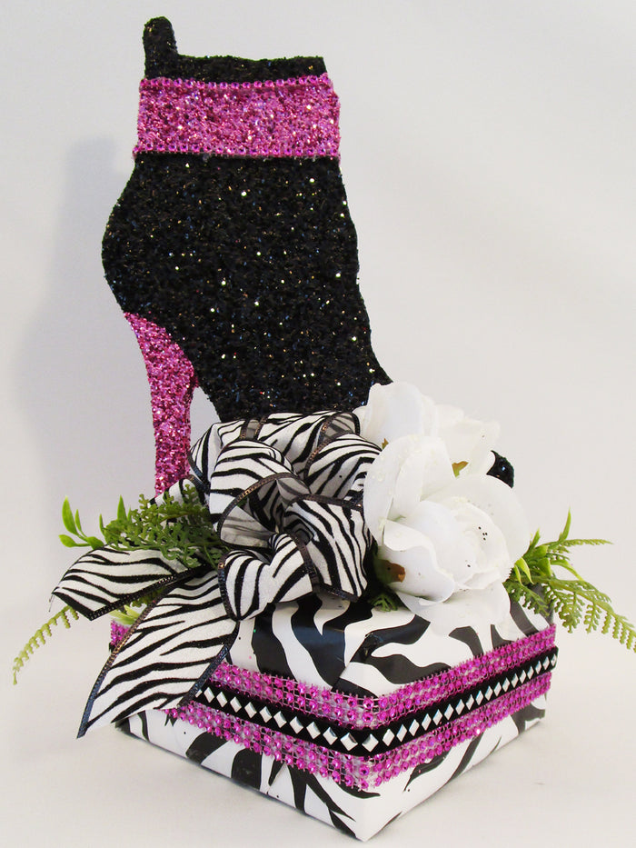 Shoe Boot Floral Table Centerpiece - Designs by Ginny