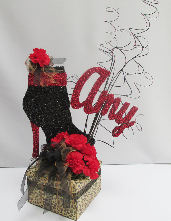 Shoe Boot Floral Table Centerpiece - Designs by Ginny