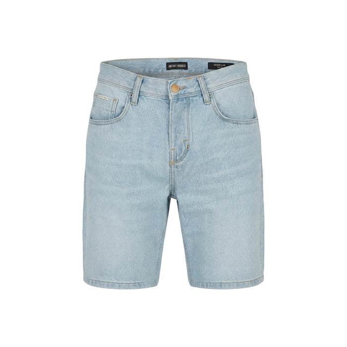 Short en jean Antony Morato homme bleu clair Denim Lab – vue à plat face avant