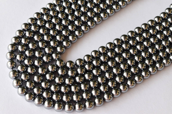 Shungite Elite Beads, Natural Round Crystal Beads 4mm to 10mm