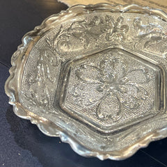 Silver Glass Trinket Dish
