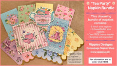 SNB-017-L/G "Tea Party" Special Napkin Bundle #NP-017