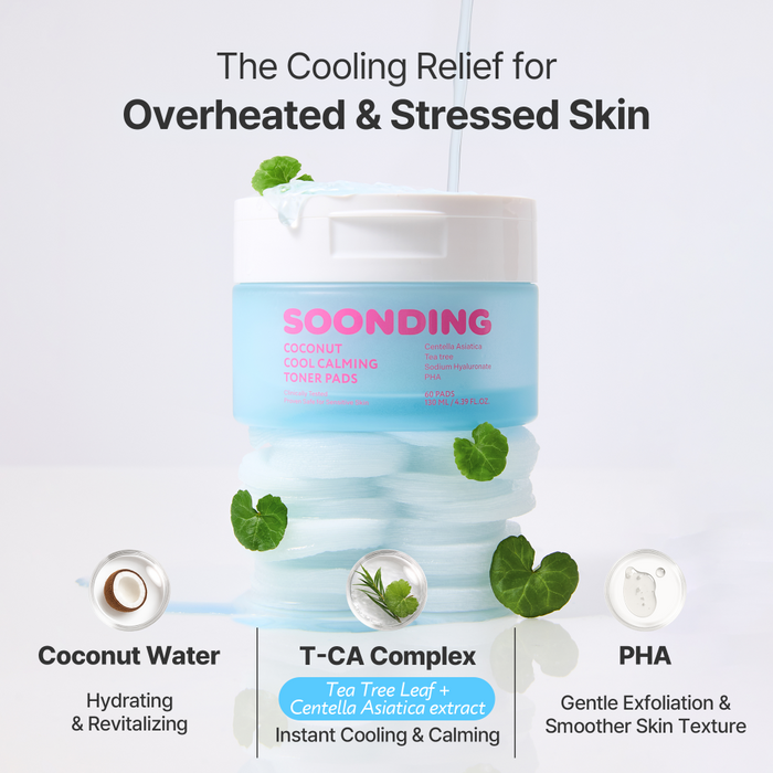 [SOONDING] Coconut Cool Calming Toner Pads