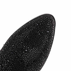 Sparkly Rhinestones Cowboy Cowgirl Style Boots Knee High Boots for Women