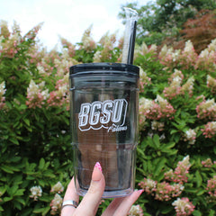 Spirit BGSU 16oz Hampshire Black Travel Tumbler