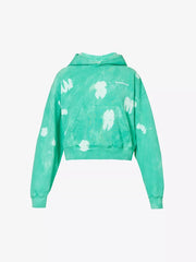 SPORTY & RICH Serif Tie Dye Cotton Jersey Hoody - House Of Huntington