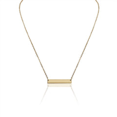 Stainless Steel Blank Bar Necklace - Premium Jewelry from WJW - Just $24.95! Shop now at Pat's Monograms