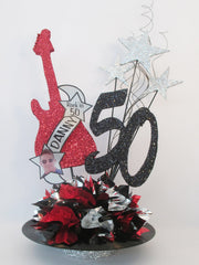 Guitar Birthday Centerpiece - Designs by Ginny
