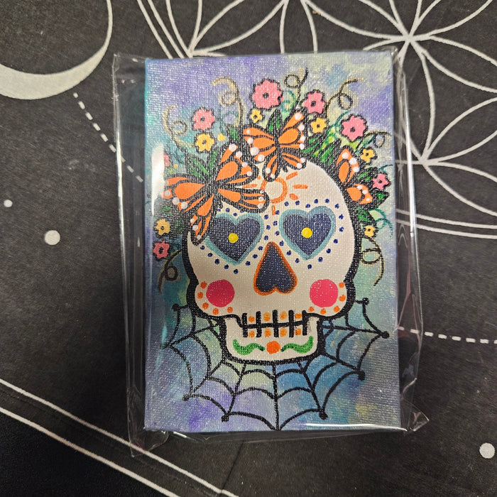 Sugar Skull Canvas Painting