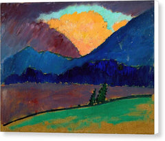Summer Evening in Murnau - Canvas Print