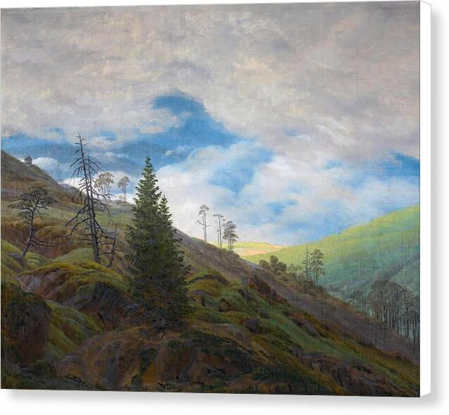 Sunburst in the Riesengebirge - Canvas Print