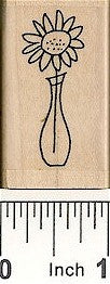 Sunflower Vase 2 Rubber Stamp 2511D