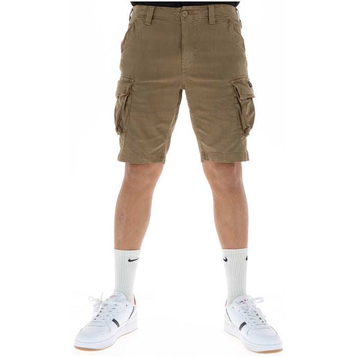 Image 5 : Vue de dos du short cargo Superdry homme kaki avec poches arrières — Delvale
