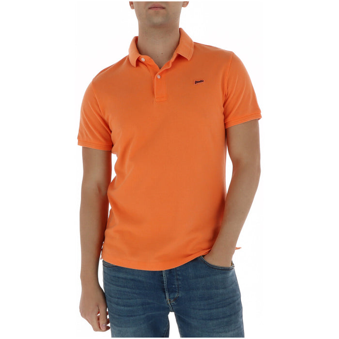 Image 7 : Polo homme Superdry blanc piqué, coupe slim, style intemporel — Delvale