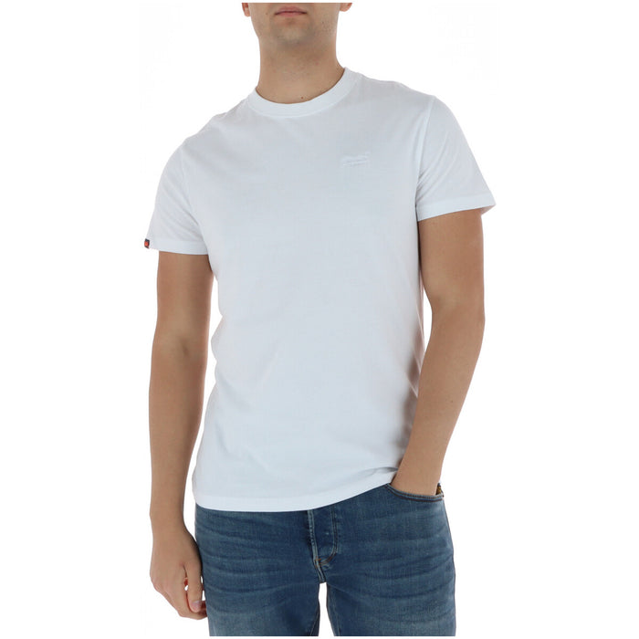 Image 4 : T-shirt Superdry homme noir, vue de dos porté — Delvale