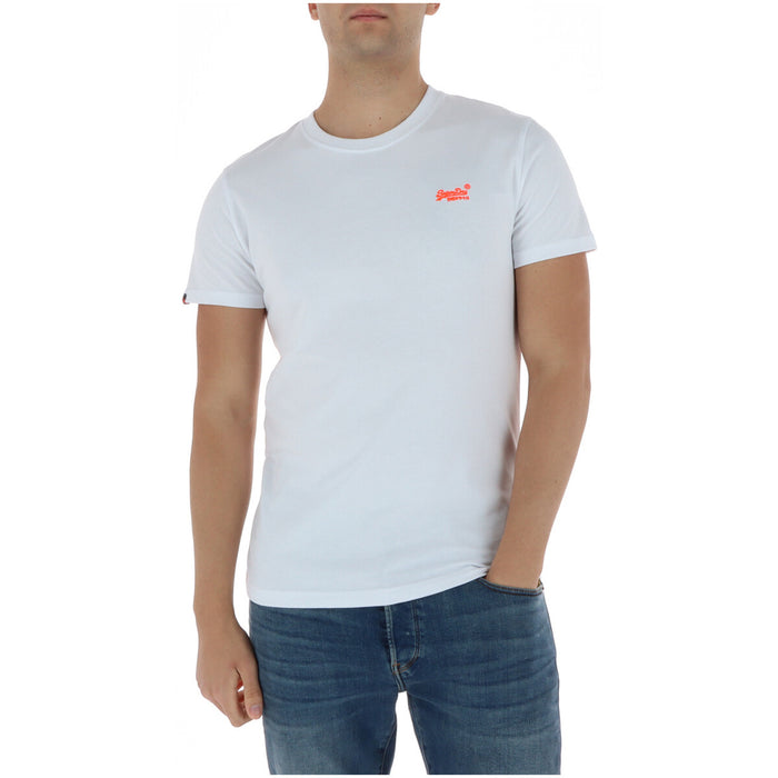 Image 6 : T-shirt Superdry homme noir, vue de profil porté — Delvale