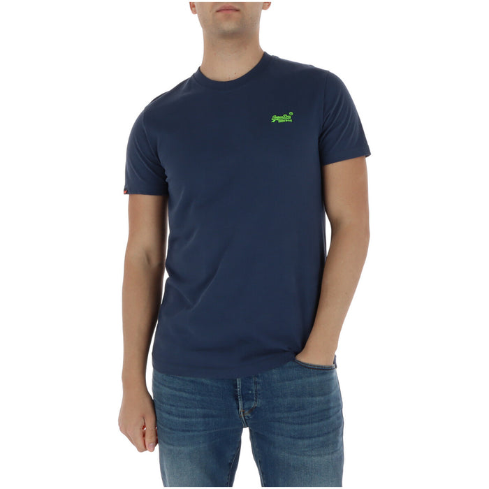 Image 8 : T-shirt Superdry homme noir, encolure ronde et manches courtes en détail — Delvale
