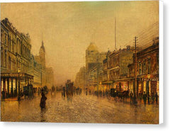 Swanston Street, Melbourne - Canvas Print