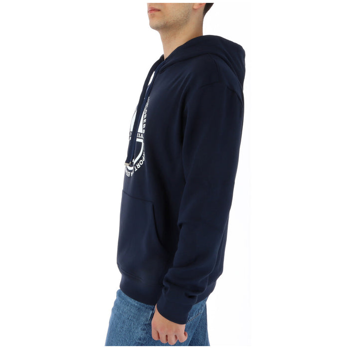 Sweat capuche homme bleu marine North Sails coupe droite logo nautique profil — Delvale