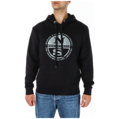 Sweat capuche homme noir North Sails logo NS argenté Marine Oceans Explorers — Delvale