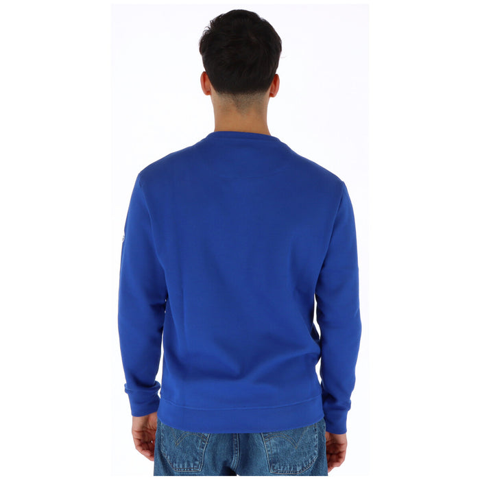 Sweat col rond homme bleu roi North Sails coton polyester coupe droite dos — Delvale