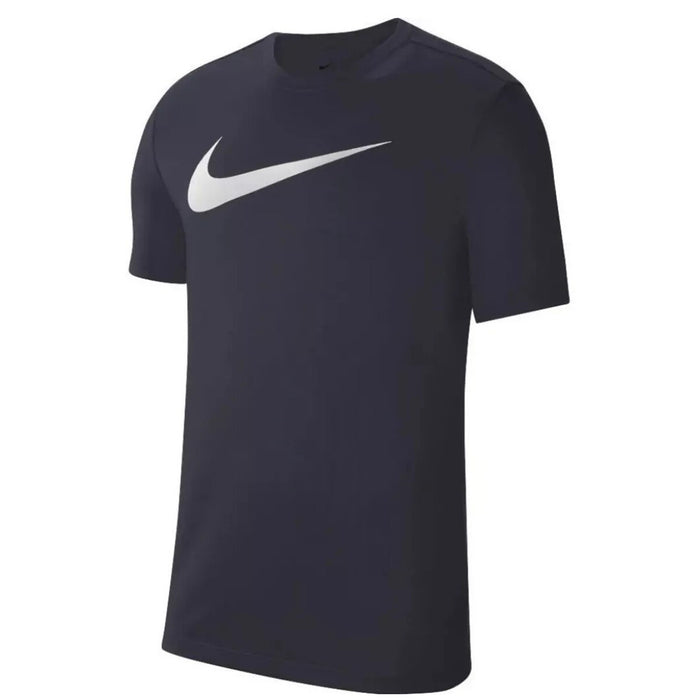 Image 3 : T-shirt Nike homme bleu marine, vue de trois quarts mettant en valeur la coupe décontractée et les manches courtes — Delvale