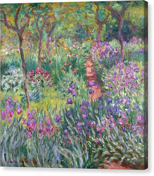 The Artist's Garden in Giverny - Canvas Print