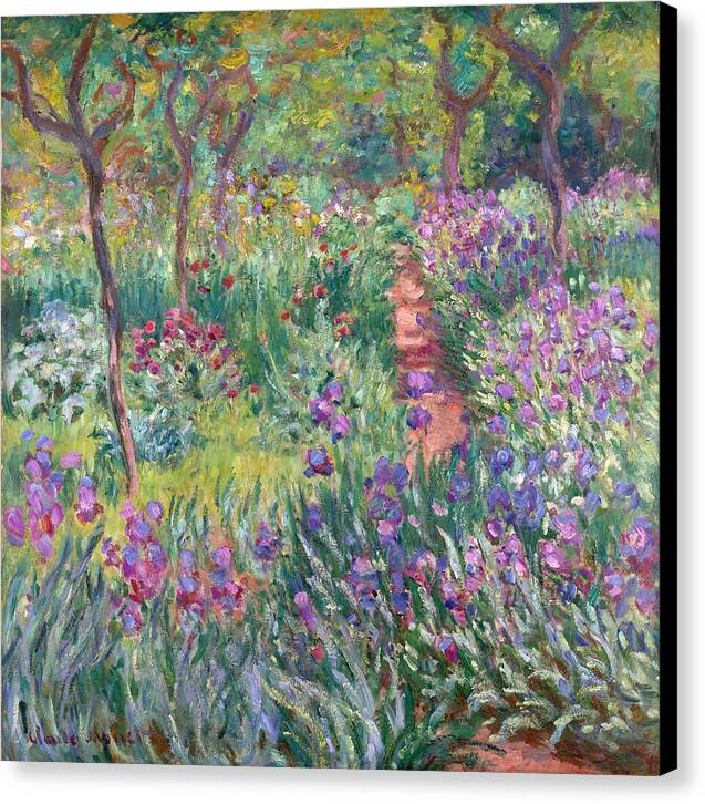 The Artist's Garden in Giverny - Canvas Print