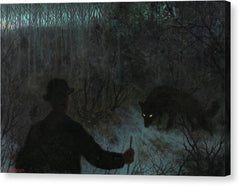 The Ash Lad and the Wolf - Canvas Print