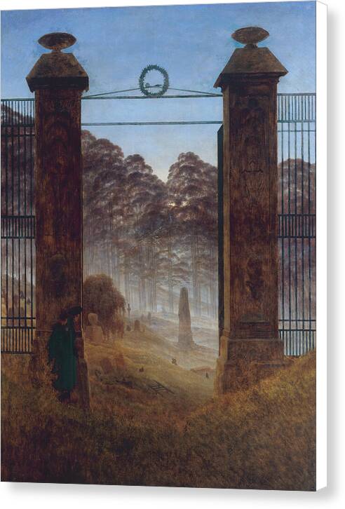 The Cemetery Entrance - Canvas Print