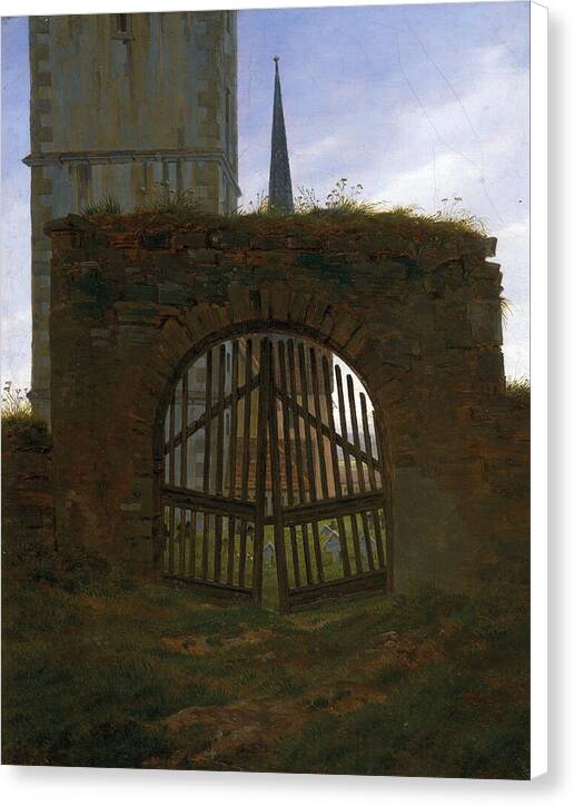 The Cemetery Gate - Canvas Print