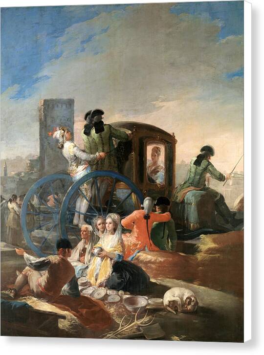 The Crockery Vendor - Canvas Print