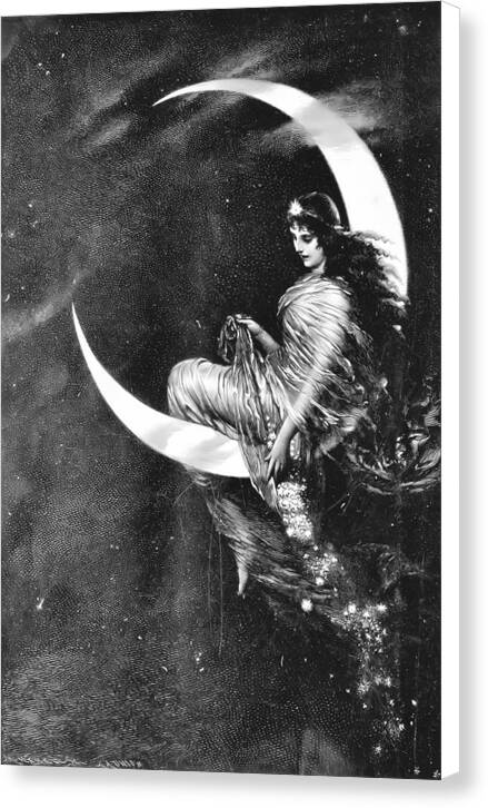 The Fairy of the Moon - Canvas Print