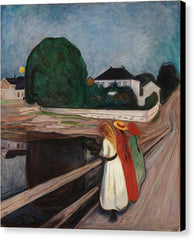 The Girls on the Bridge - Canvas Print