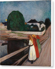 The Girls on the Bridge - Canvas Print