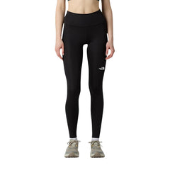 Image 1 : Pantalon The North Face femme noir en polyester stretch, vue de face — delvale