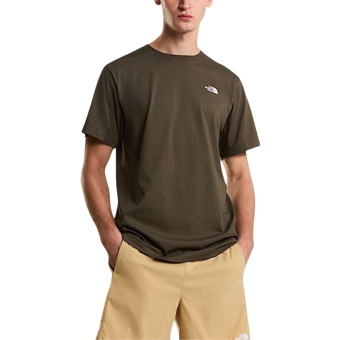 Image 4 : T-shirt The North Face homme vue de trois quarts, coupe droite décontractée — Delvale