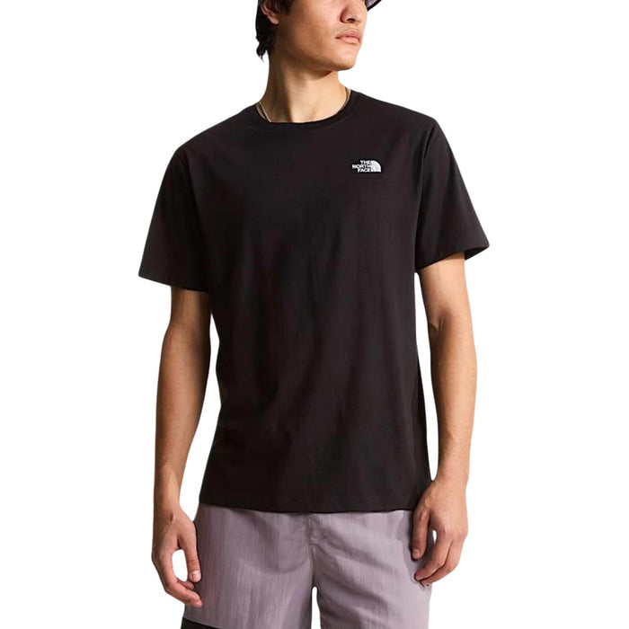 Image 5 : T-shirt blanc The North Face homme encolure ronde, vue rapprochée du haut — Delvale