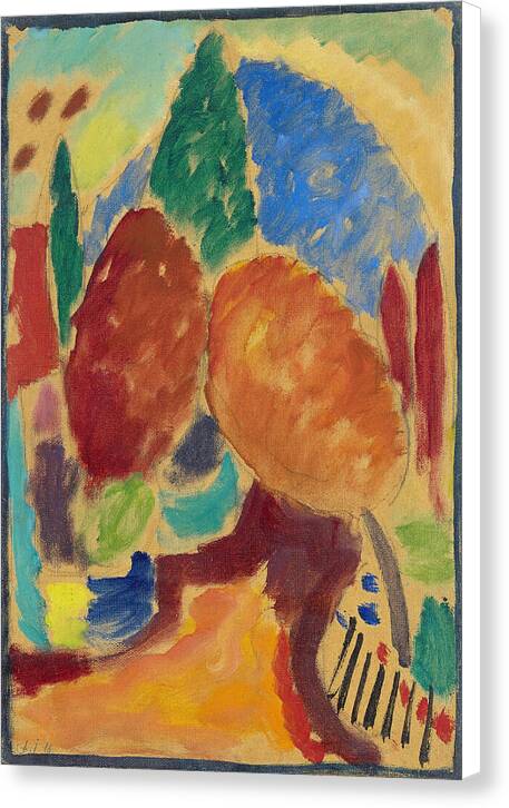 The Orange Path - Canvas Print