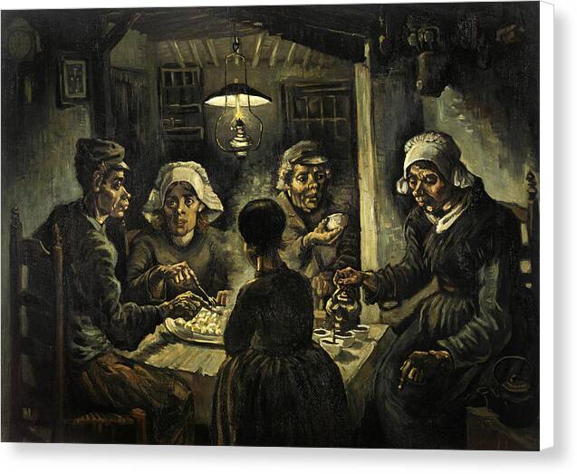 The Potato Eaters - Canvas Print