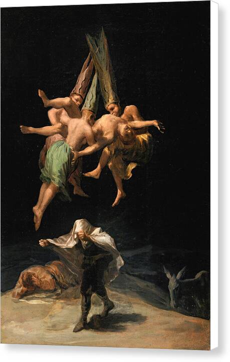 The Witches Flight - Canvas Print