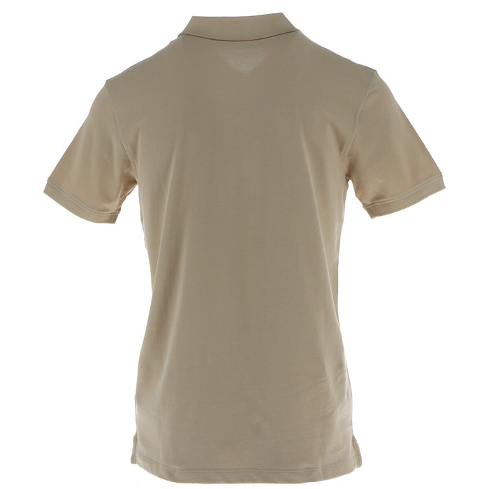 Image 2 : Polo Timberland homme manches courtes coloris beige, coupe ajustée sur fond blanc — Delvale