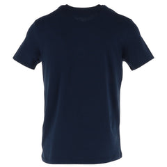 Image 2 : T-shirt Timberland homme bleu marine pur coton, détail du logo arbre brodé sur le côté gauche — Delvale