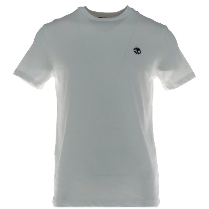 Image 4 : T-shirt Timberland homme col rond bleu marine, vue de dos — Delvale