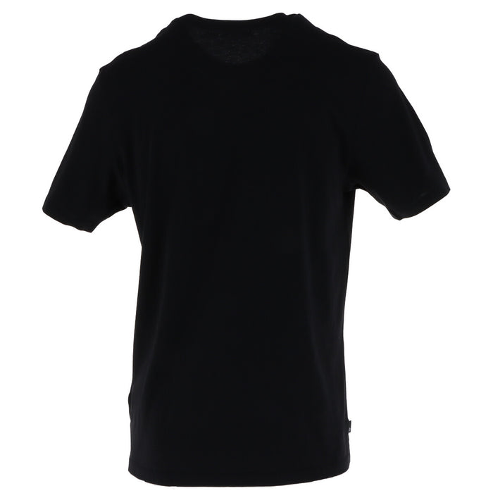 Image 2 : T-shirt Timberland homme noir logo arbre, détail de l'impression centrale sur coton — Delvale
