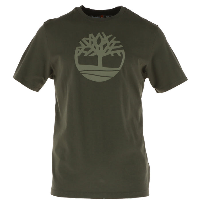 Image 6 : T-shirt Timberland homme noir, vue de dos encolure ronde et coupe classique — Delvale